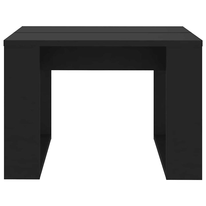 sidebord 50x50x35 cm konstrueret træ sort