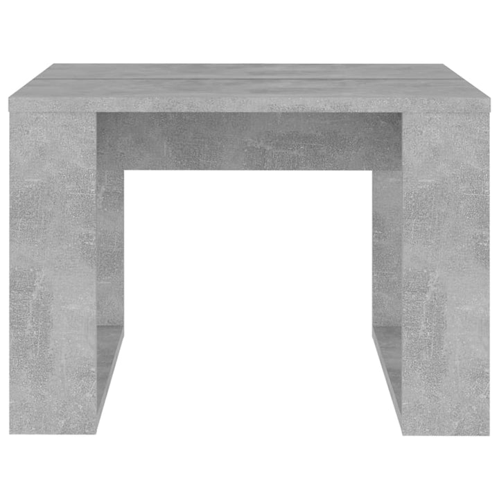 sidebord 50x50x35 cm konstrueret træ betongrå