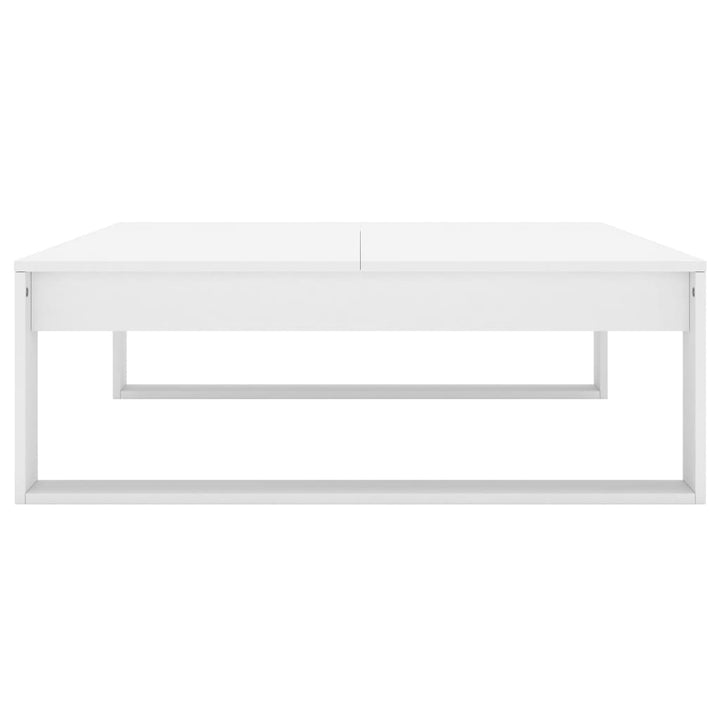sofabord 100x100x35 cm konstrueret træ hvid