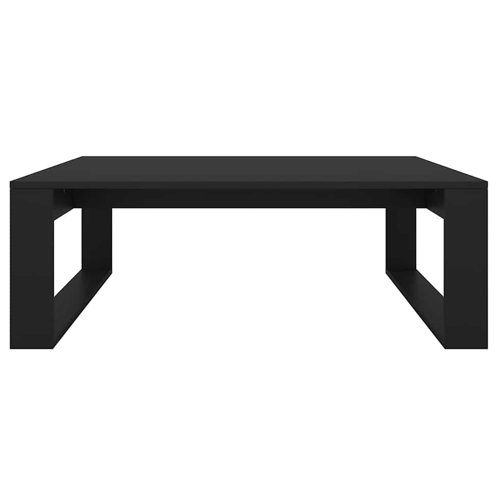 sofabord 100x100x35 cm konstrueret træ sort