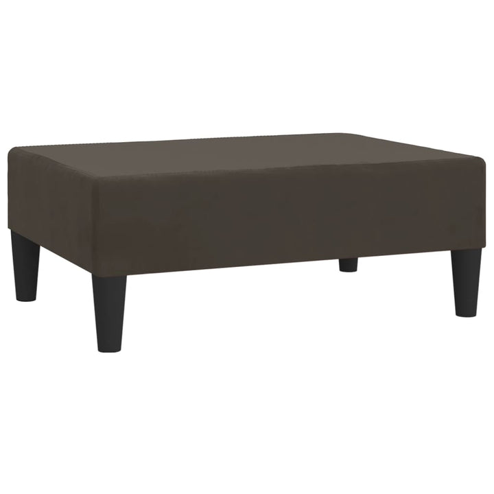 fodskammel 78x56x32 cm fløjl mørkegrå