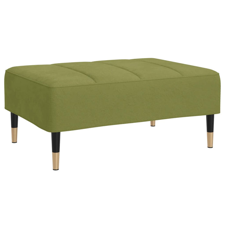 fodskammel 78x56x32 cm fløjl lysegrøn