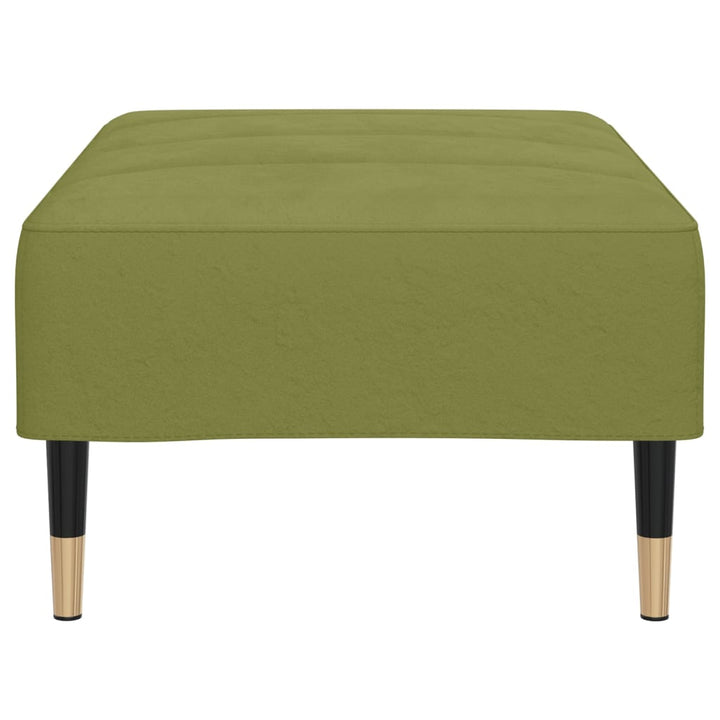 fodskammel 78x56x32 cm fløjl lysegrøn