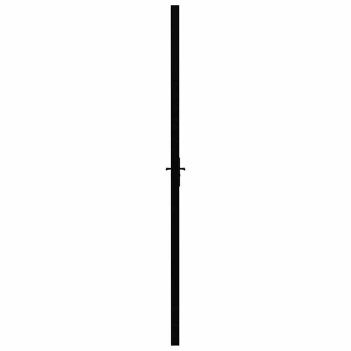 Indre døre 102,5 x 201,5 cm Aluminium Sort og Gennemsigtig