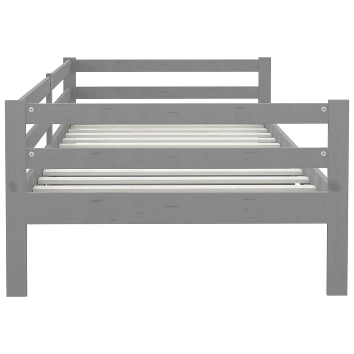 daybed 90x200 cm massivt fyrretræ grå