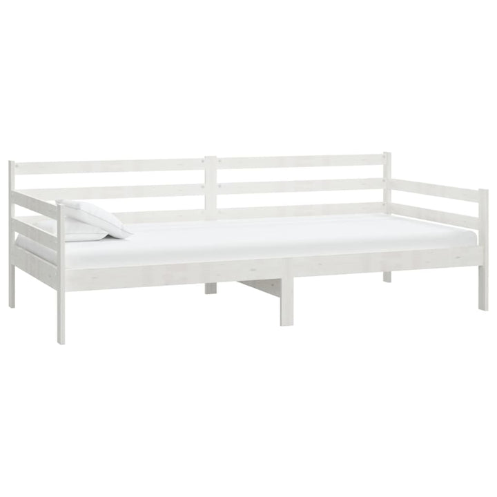 daybed 90x200 cm massivt fyrretræ hvid