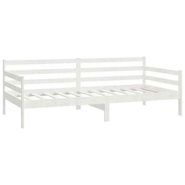 daybed 90x200 cm massivt fyrretræ hvid