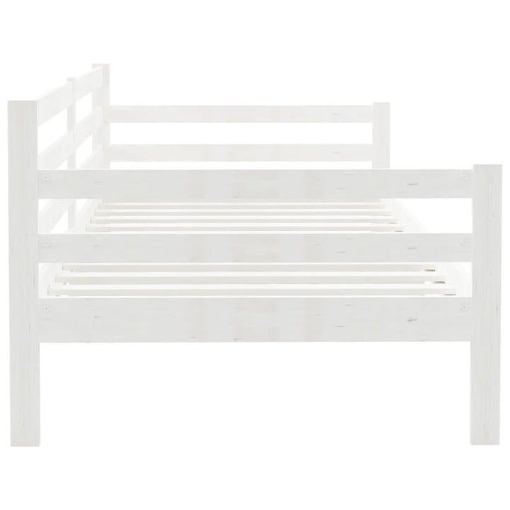 daybed 90x200 cm massivt fyrretræ hvid