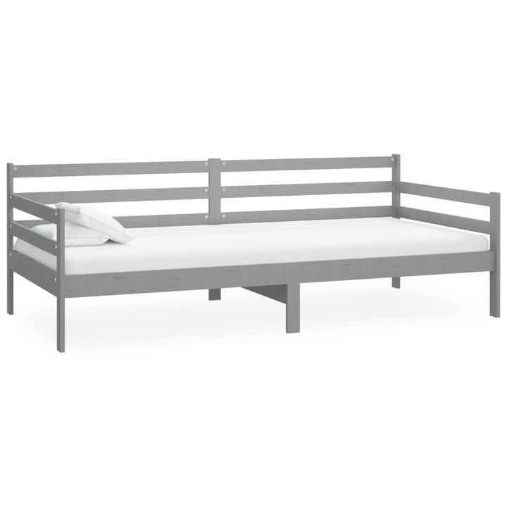 daybed 90x200 cm massivt fyrretræ grå