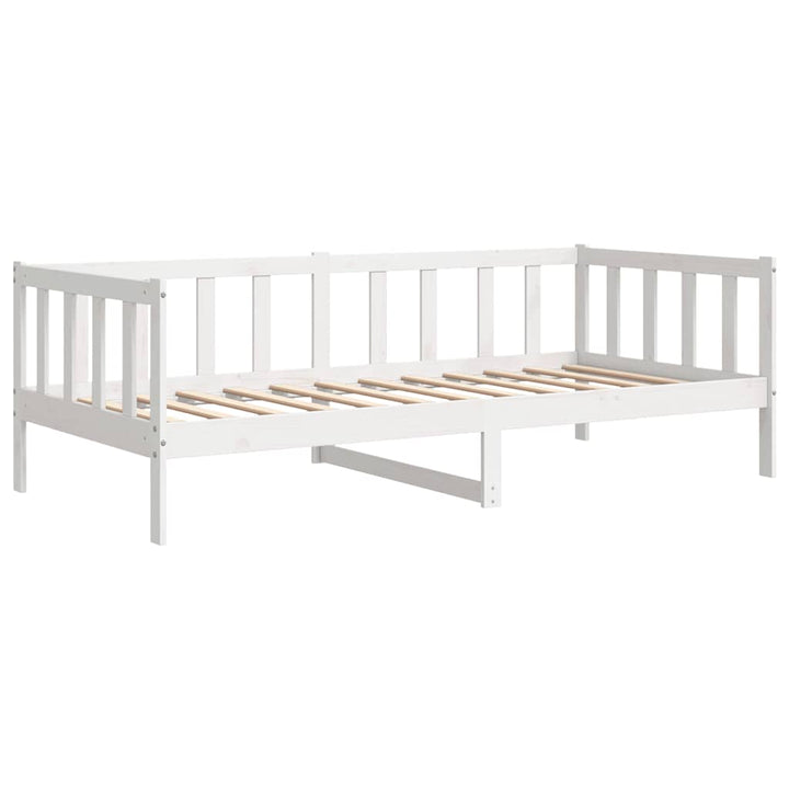 daybed 90x200 cm massivt fyrretræ hvid