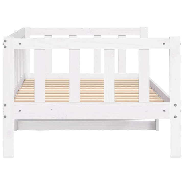 daybed 90x200 cm massivt fyrretræ hvid