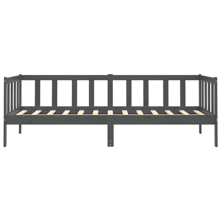 daybed 90x200 cm massivt fyrretræ grå