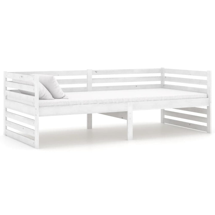 daybed 90x200 cm massivt fyrretræ hvid