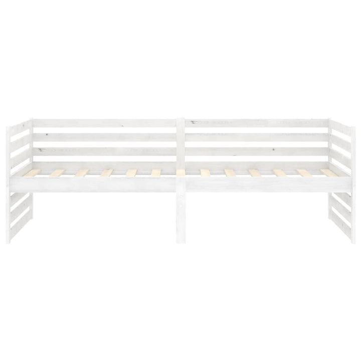 daybed 90x200 cm massivt fyrretræ hvid