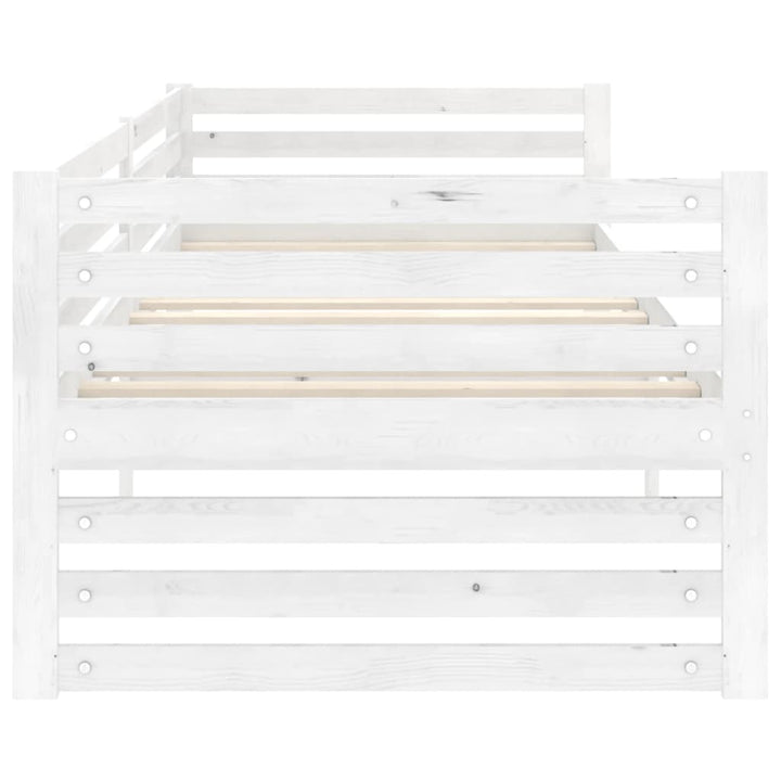 daybed 90x200 cm massivt fyrretræ hvid