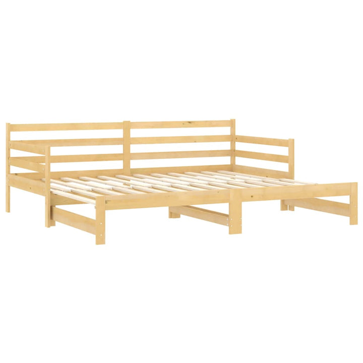 daybed med udtræk 2x(90x200) cm massivt fyrretræ