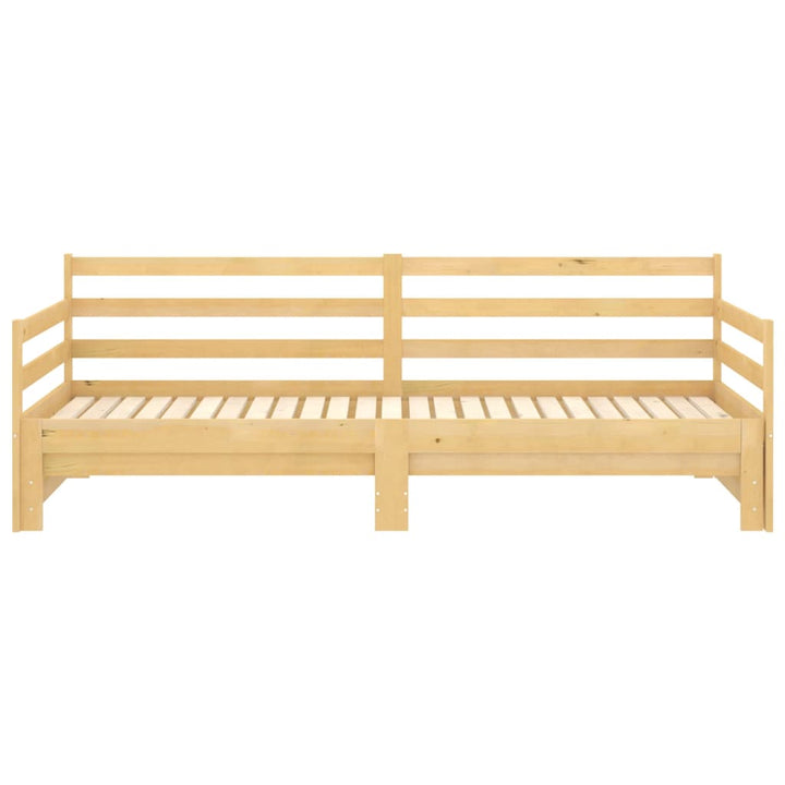 daybed med udtræk 2x(90x200) cm massivt fyrretræ