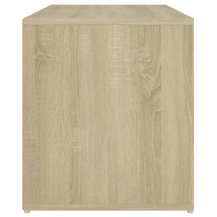 entrébænk 80x40x45 cm konstrueret træ sonoma-eg
