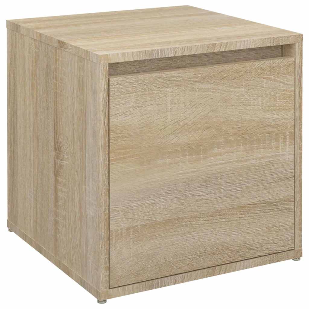 opbevaringsskab 40,5x40x40 cm konstrueret træ sonoma-eg