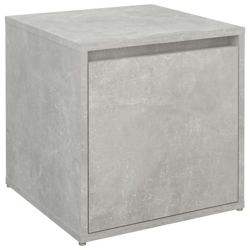 opbevaringsskab 40,5x40x40 cm konstrueret træ betongrå