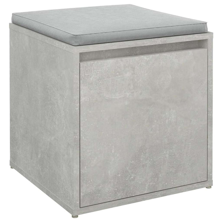 opbevaringsskab 40,5x40x40 cm konstrueret træ betongrå