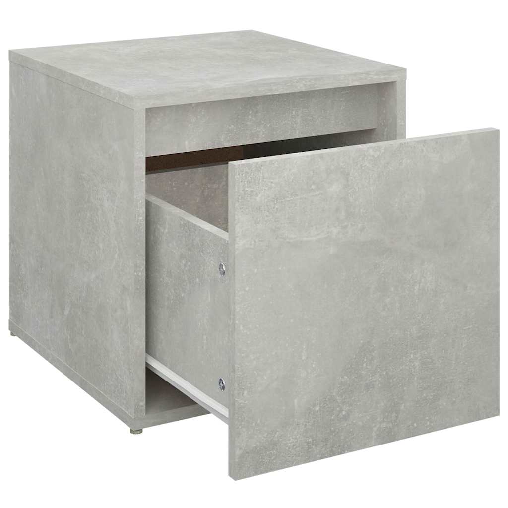 opbevaringsskab 40,5x40x40 cm konstrueret træ betongrå