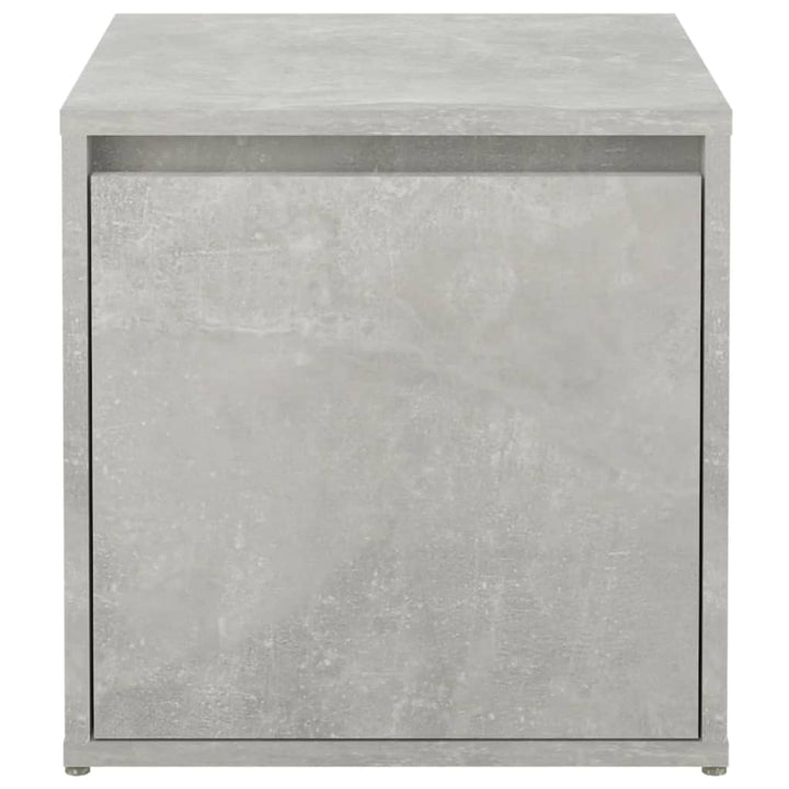 opbevaringsskab 40,5x40x40 cm konstrueret træ betongrå