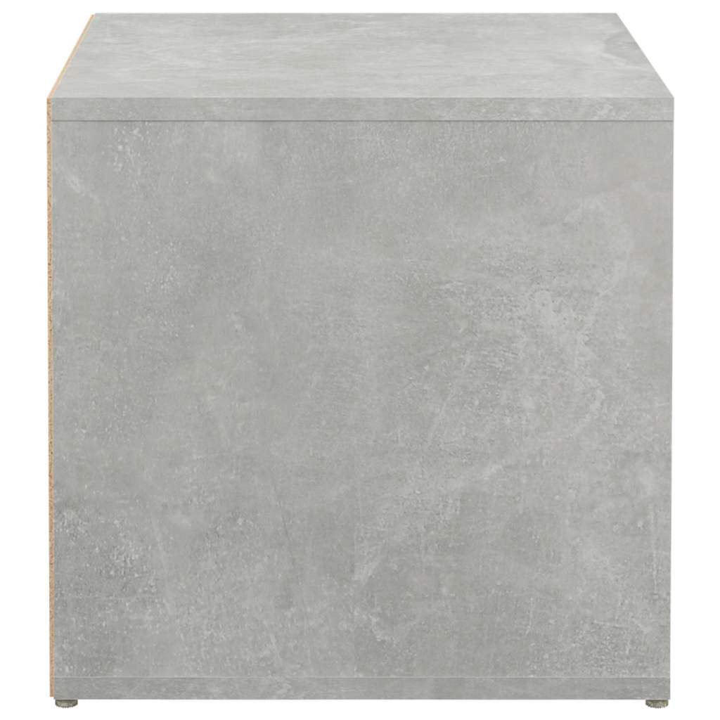 opbevaringsskab 40,5x40x40 cm konstrueret træ betongrå