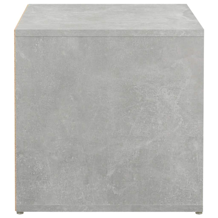 opbevaringsskab 40,5x40x40 cm konstrueret træ betongrå