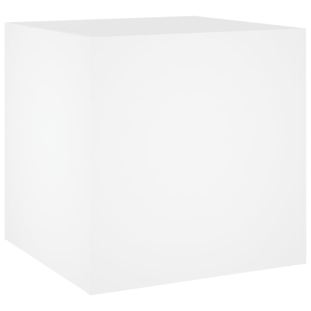 plantekasse 40x40x40 cm konstrueret træ hvid