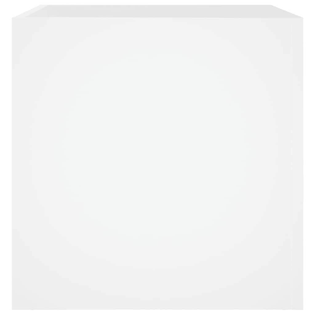 plantekasse 40x40x40 cm konstrueret træ hvid