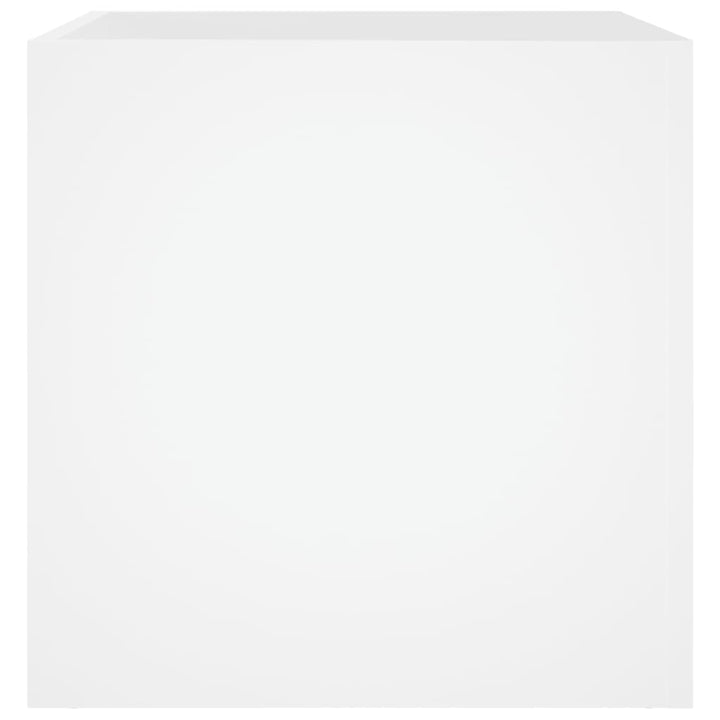 plantekasse 40x40x40 cm konstrueret træ hvid