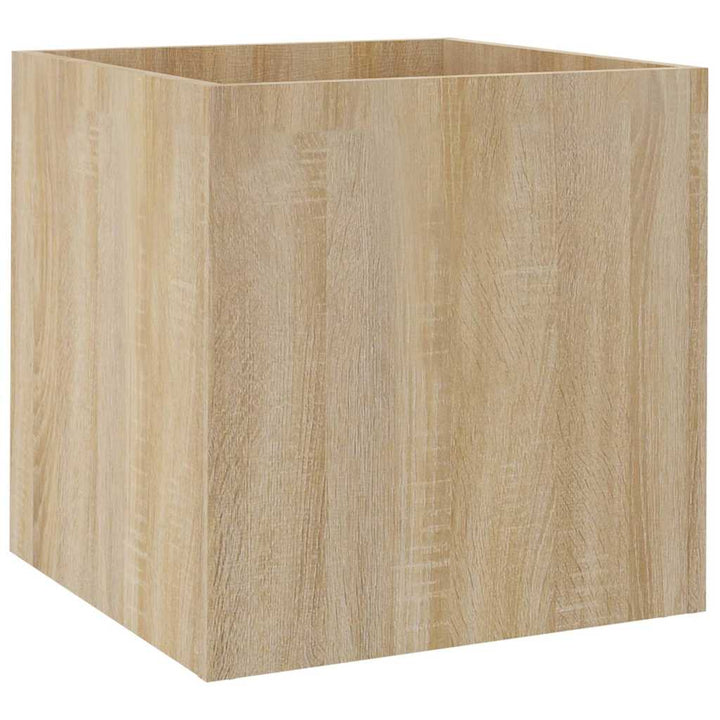 plantekasse 40x40x40 cm konstrueret træ sonoma-eg