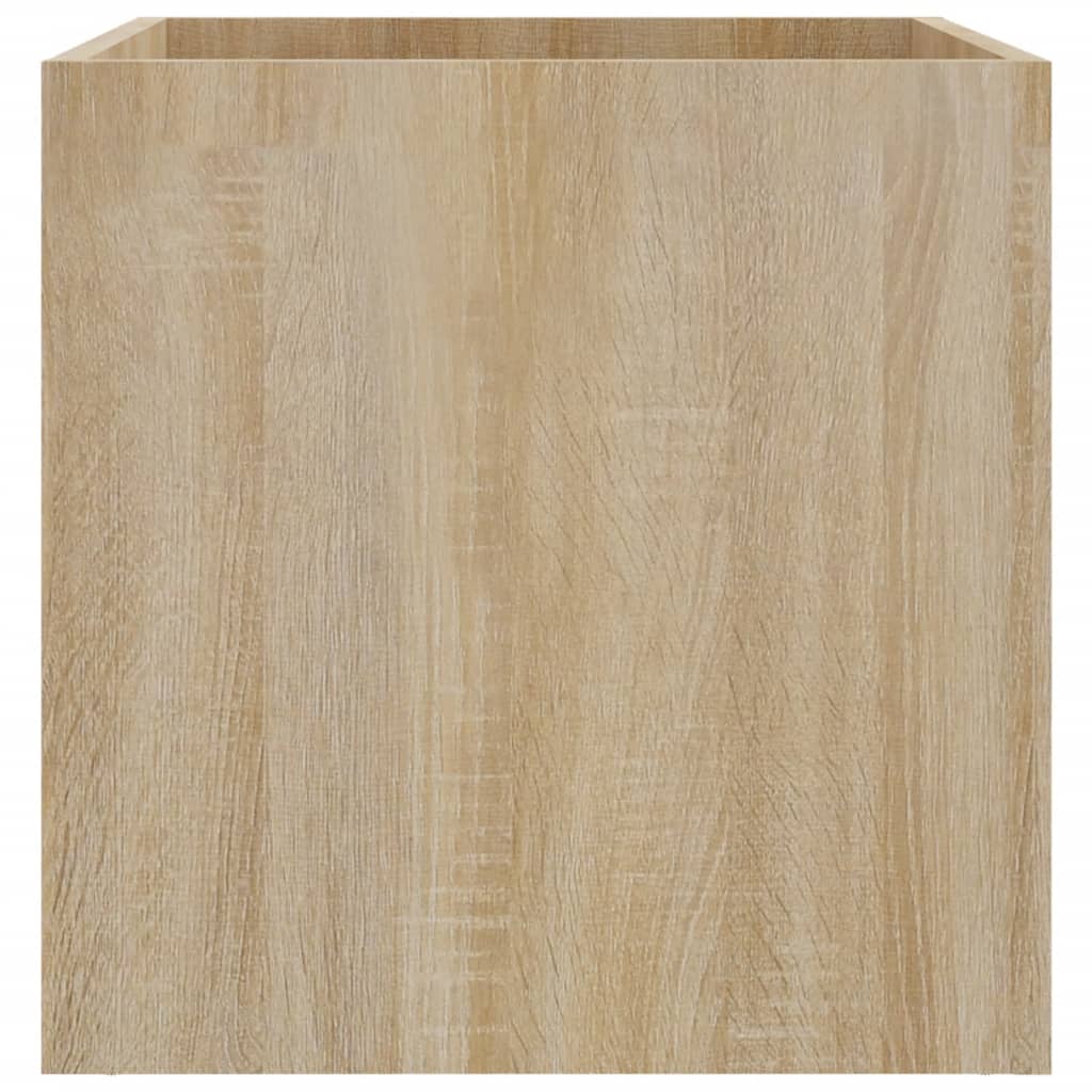 plantekasse 40x40x40 cm konstrueret træ sonoma-eg