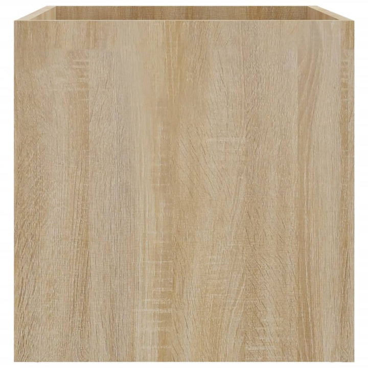 plantekasse 40x40x40 cm konstrueret træ sonoma-eg