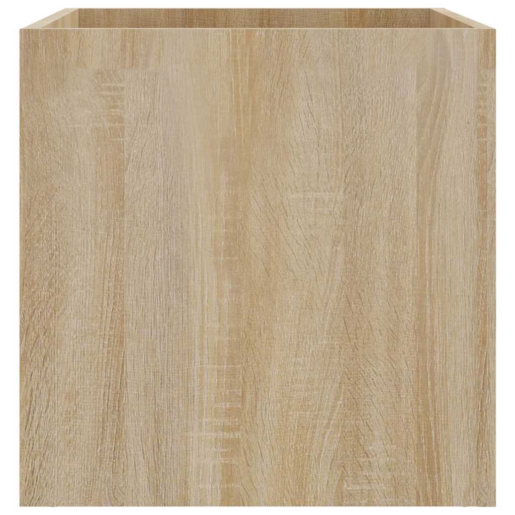 plantekasse 40x40x40 cm konstrueret træ sonoma-eg