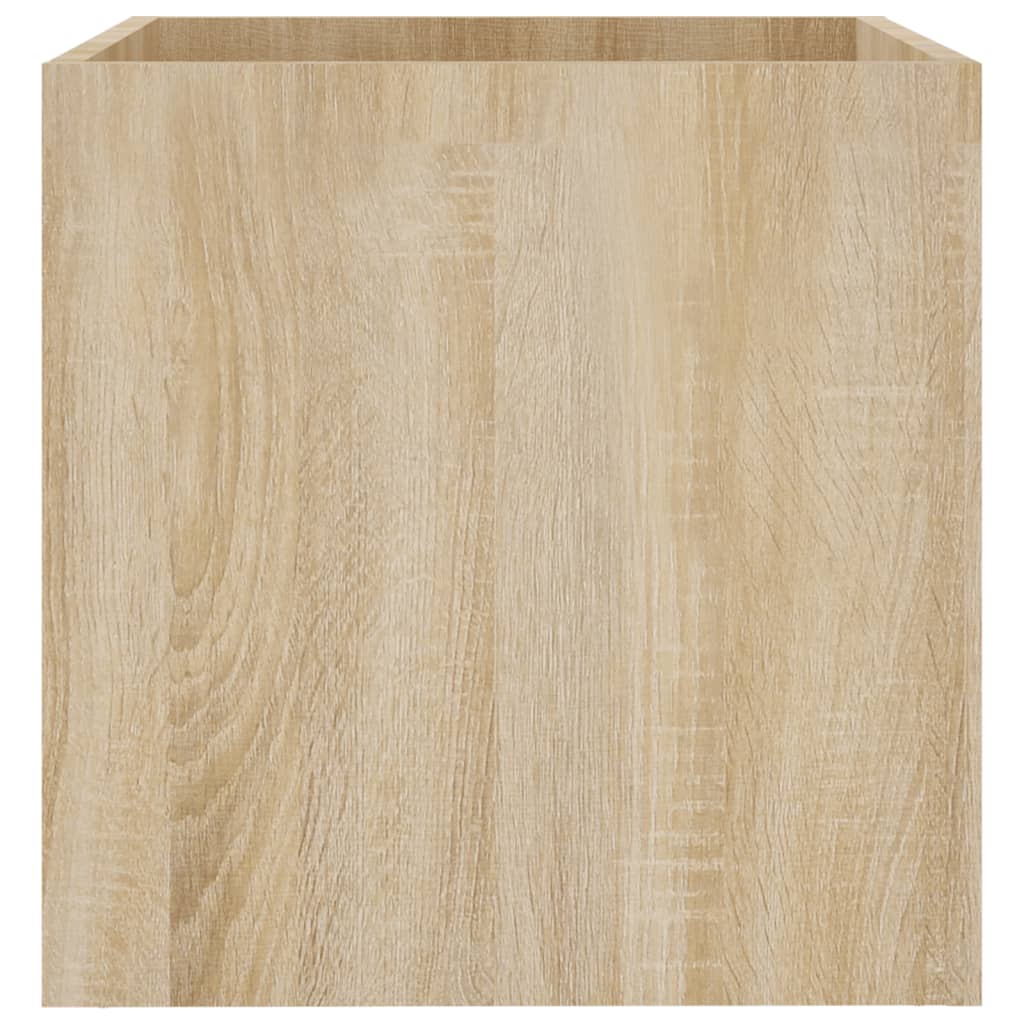 plantekasse 40x40x40 cm konstrueret træ sonoma-eg