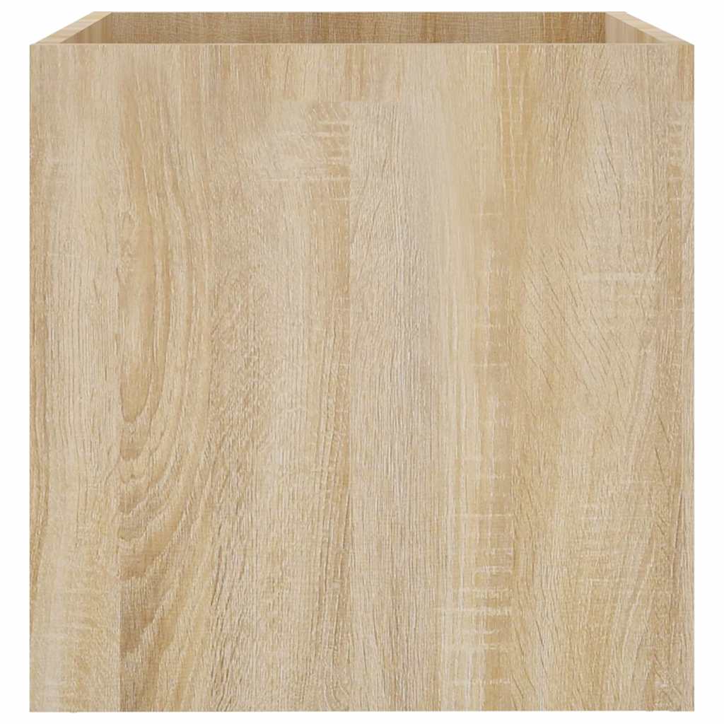 plantekasse 40x40x40 cm konstrueret træ sonoma-eg