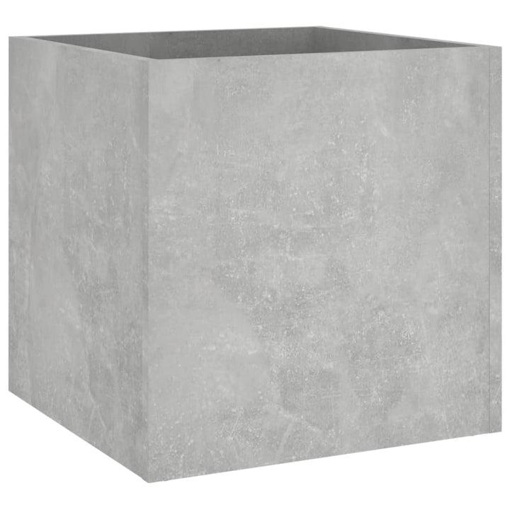 plantekasse 40x40x40 cm konstrueret træ betongrå