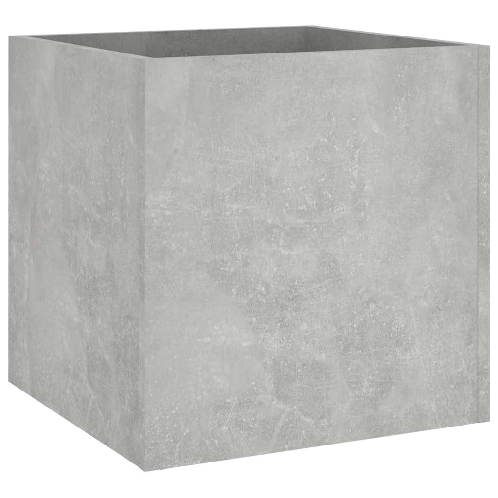 plantekasse 40x40x40 cm konstrueret træ betongrå