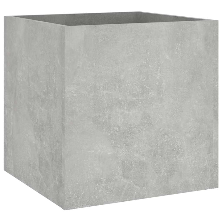 plantekasse 40x40x40 cm konstrueret træ betongrå