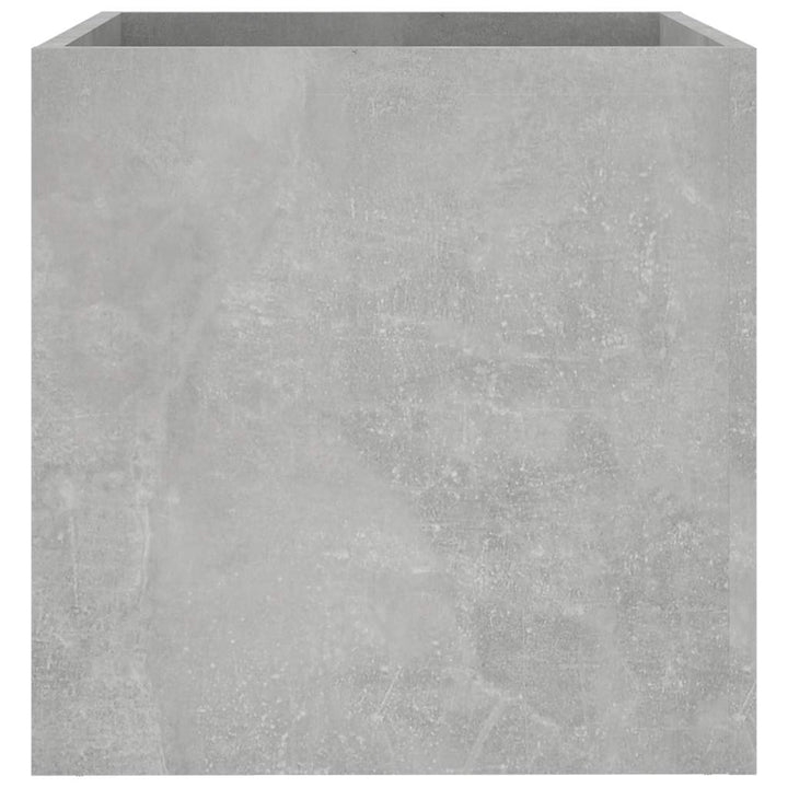 plantekasse 40x40x40 cm konstrueret træ betongrå