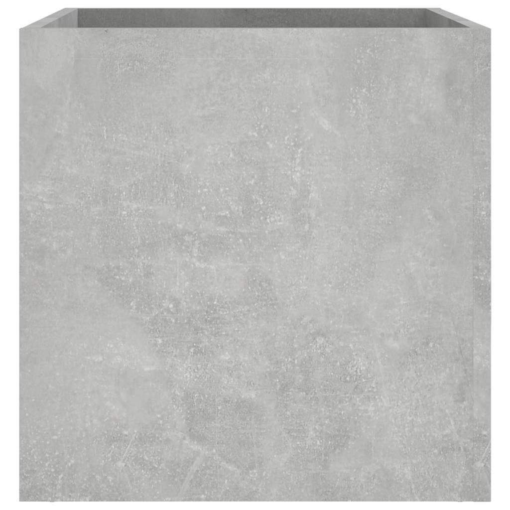 plantekasse 40x40x40 cm konstrueret træ betongrå