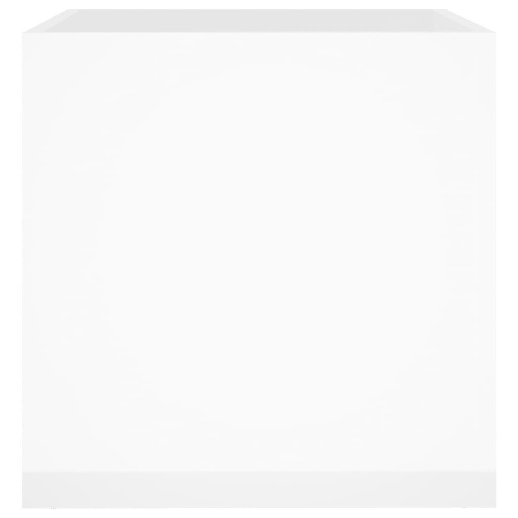 plantekasse 40x40x40 cm konstrueret træ hvid højglans