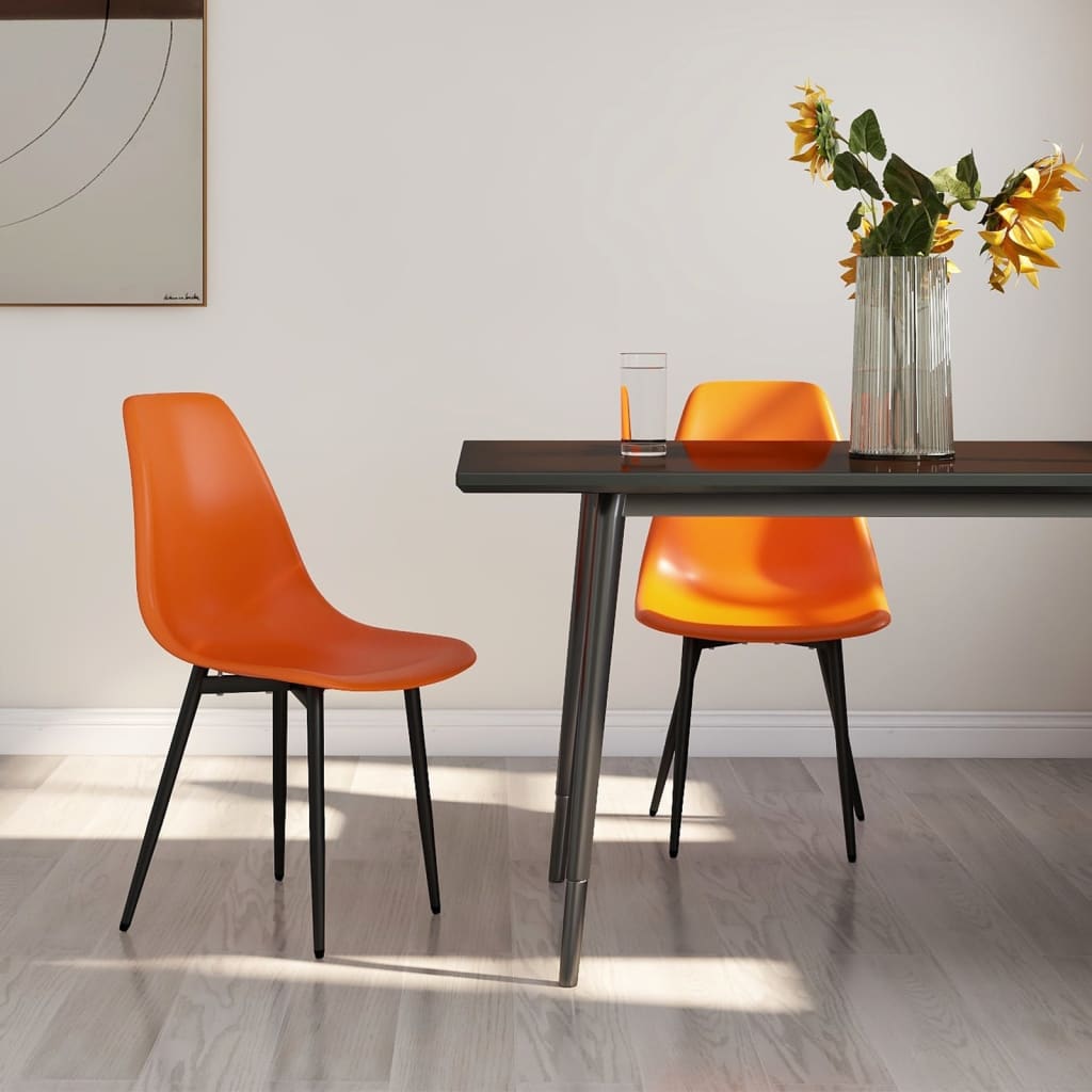 spisebordsstole 2 stk. PP orange