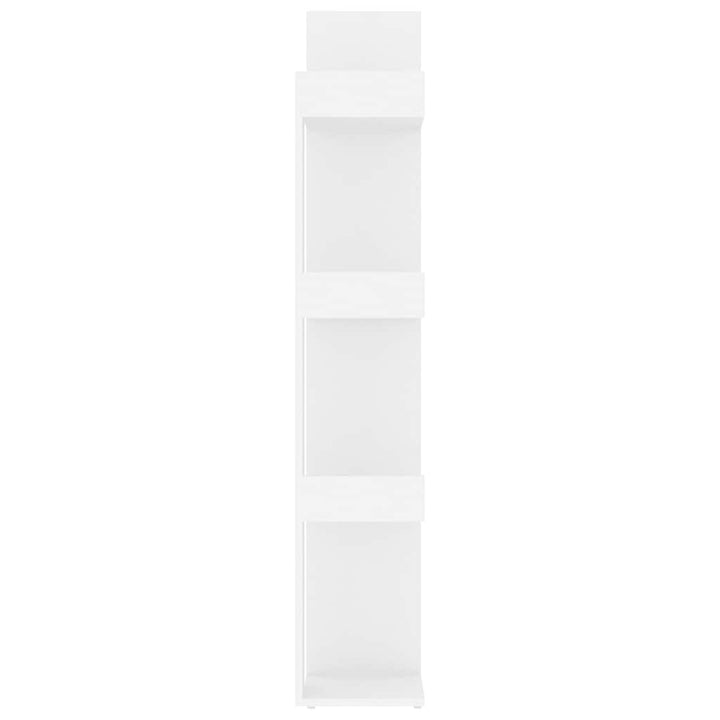 bogreol 86x25,5x140 cm konstrueret træ hvid