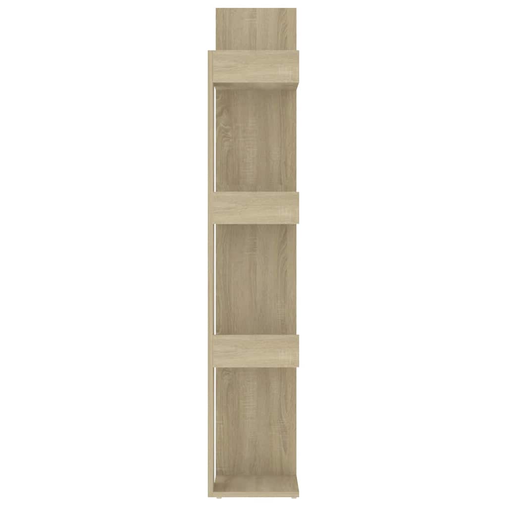 bogreol 86x25,5x140 cm konstrueret træ sonoma-eg