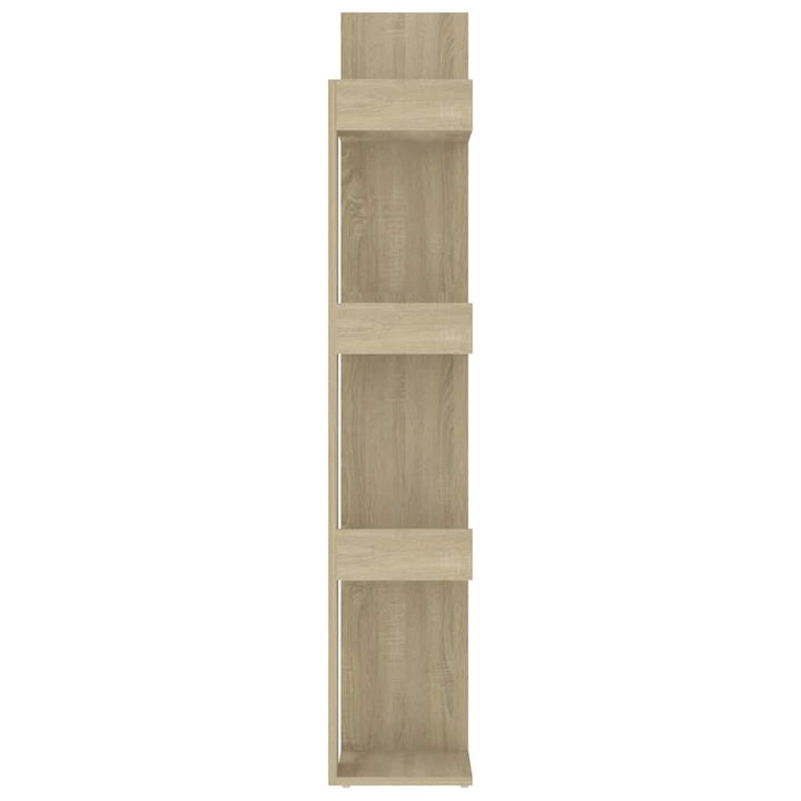 bogreol 86x25,5x140 cm konstrueret træ sonoma-eg