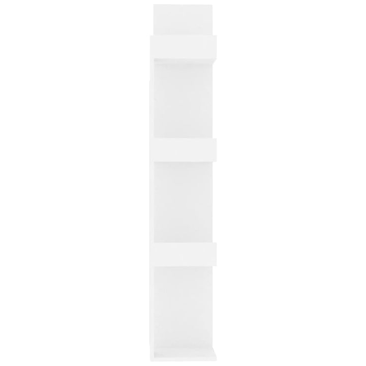 bogreol 48x25,5x140 cm konstrueret træ hvid