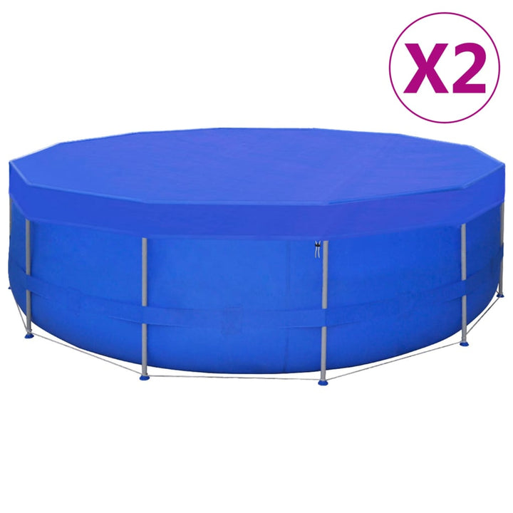 poolovertræk 2 stk. 540 cm 90 g/m² PE rundt
